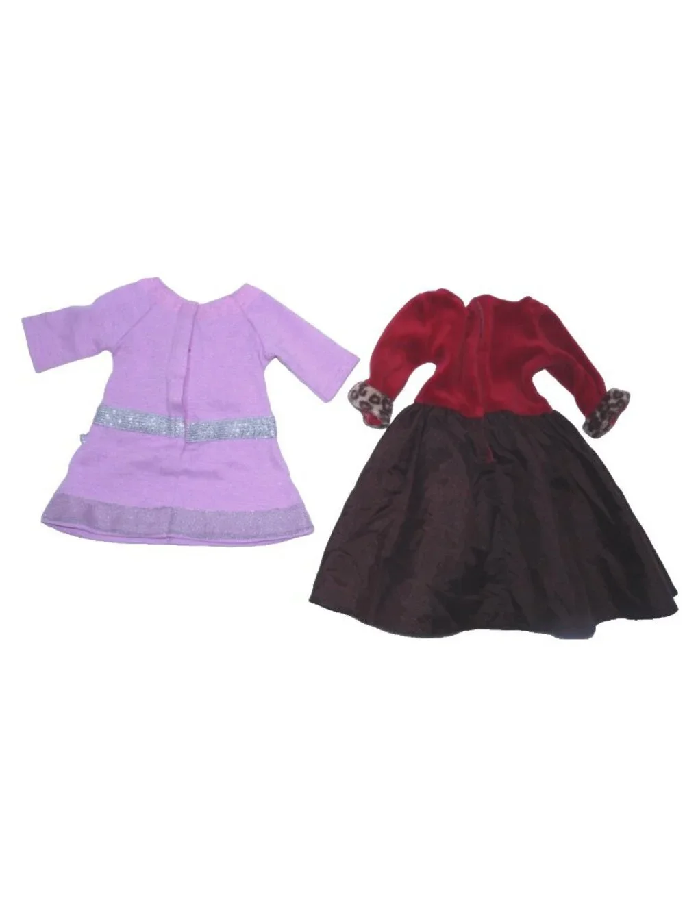 Set of two dresses fits the American Girl doll and similar sizes